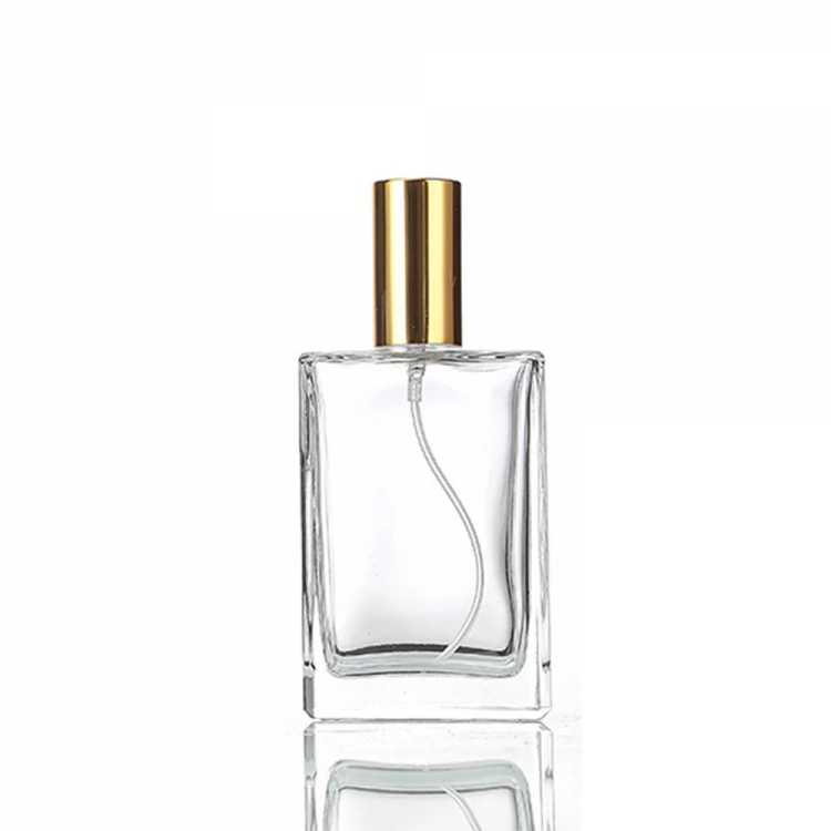 5PCS 10PCS 15ml 30ml 50ml Clear Mini Sample Refillable Perfume Spray Glass Atomizer Bottle With Black Golden Silver Lid