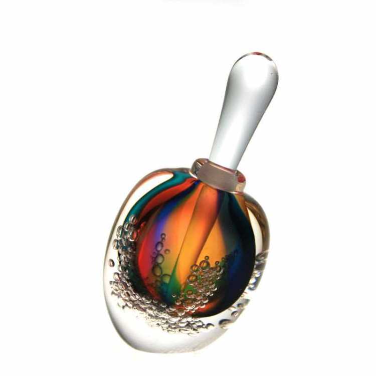 Sea Foam Colored Art Perfume Bottle
