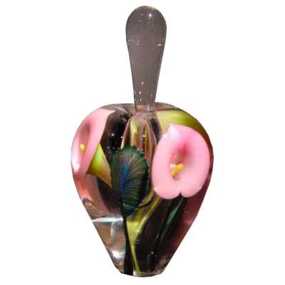 Mini Pink Lily Inspired Perfume Bottle - 4.25"H × 2.25"D