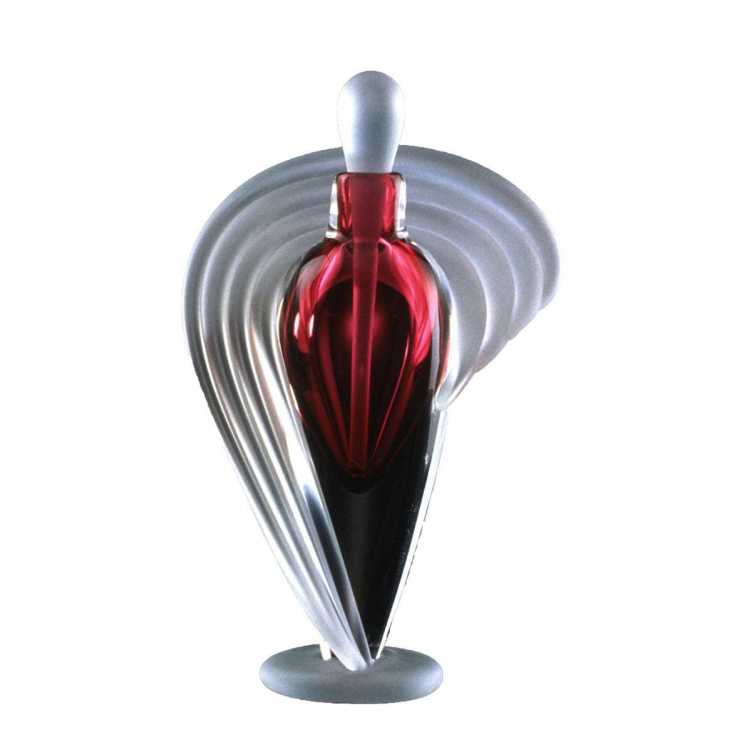 Single Spiral Design Perfume Bottle - 5" × 3" × 2"