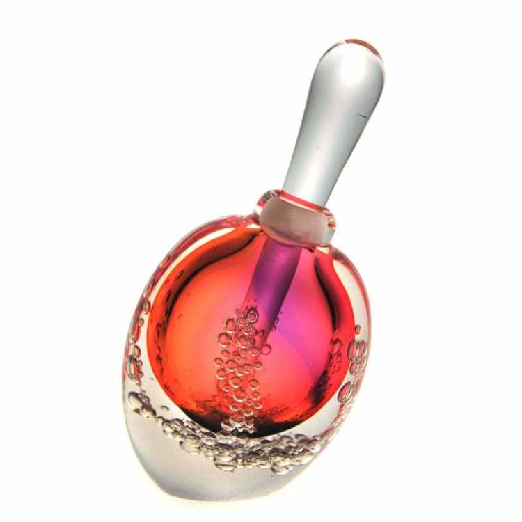 Sea Foam Colored Art Perfume Bottle