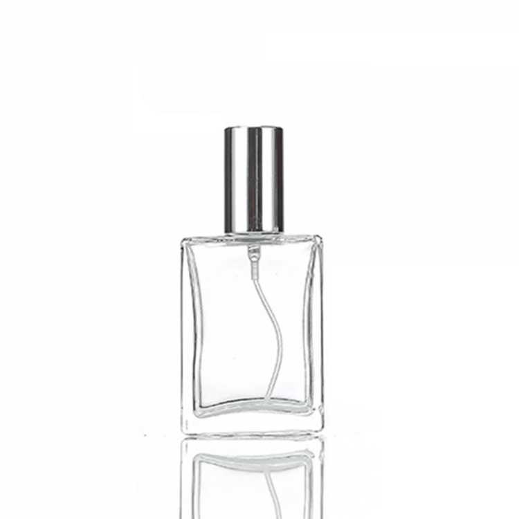 5PCS 10PCS 15ml 30ml 50ml Clear Mini Sample Refillable Perfume Spray Glass Atomizer Bottle With Black Golden Silver Lid