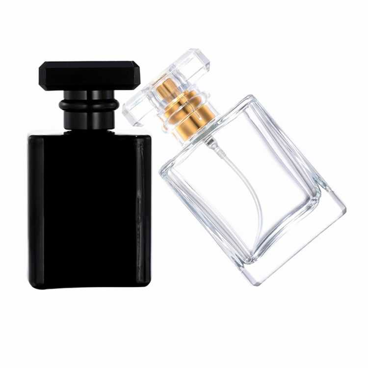 5pcs 10pcs 20pcs 30ml Travel Pocket Glass Spray Bottles Empty Bottles Mist Spray Bottle 50ml Transparent Black Perfume Bottles