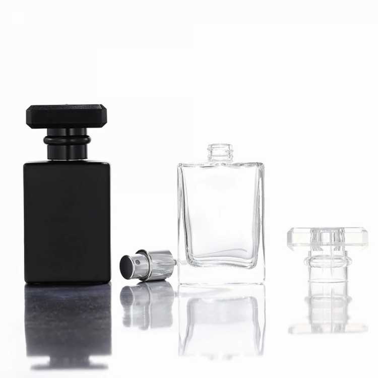 5pcs 10pcs 20pcs 30ml Travel Pocket Glass Spray Bottles Empty Bottles Mist Spray Bottle 50ml Transparent Black Perfume Bottles