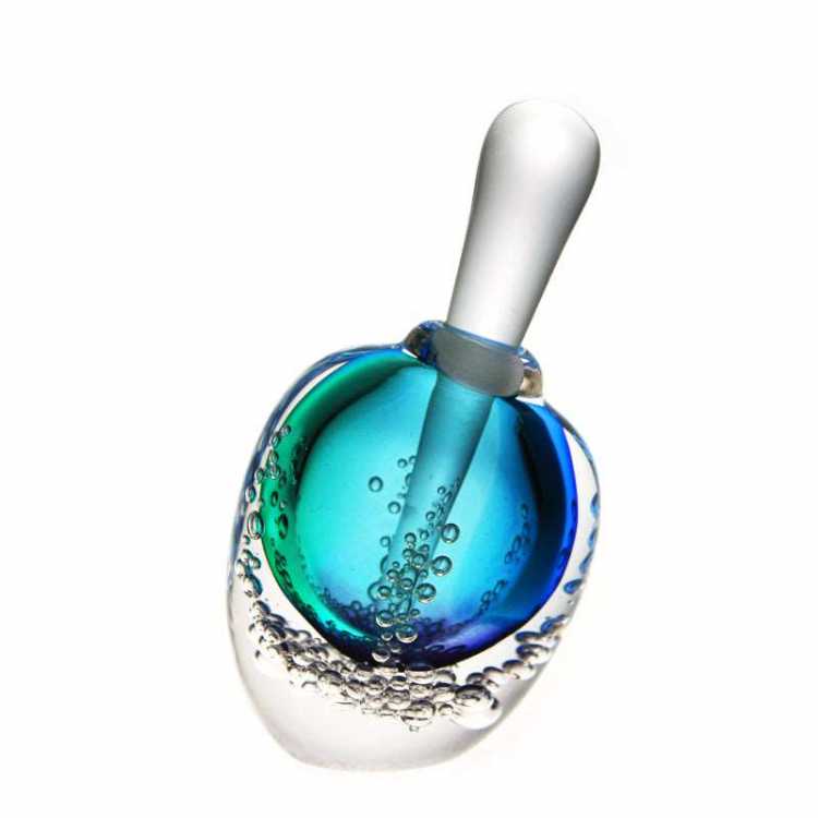 Sea Foam Colored Art Perfume Bottle