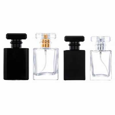 5pcs 10pcs 20pcs 30ml Travel Pocket Glass Spray Bottles Empty Bottles Mist Spray Bottle 50ml Transparent Black Perfume Bottles