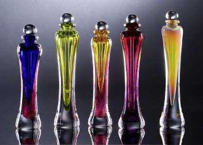Large Round Glass Fragrance Vessel - 8" × 3"