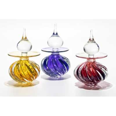 80ml Short Spray Bottle - Glossy Finish, with Metallic Cap, Custom Option